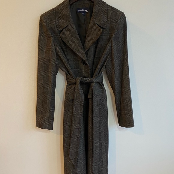 Evan Picone Jackets & Blazers - Even Picone Checkered Long Suit Jacket